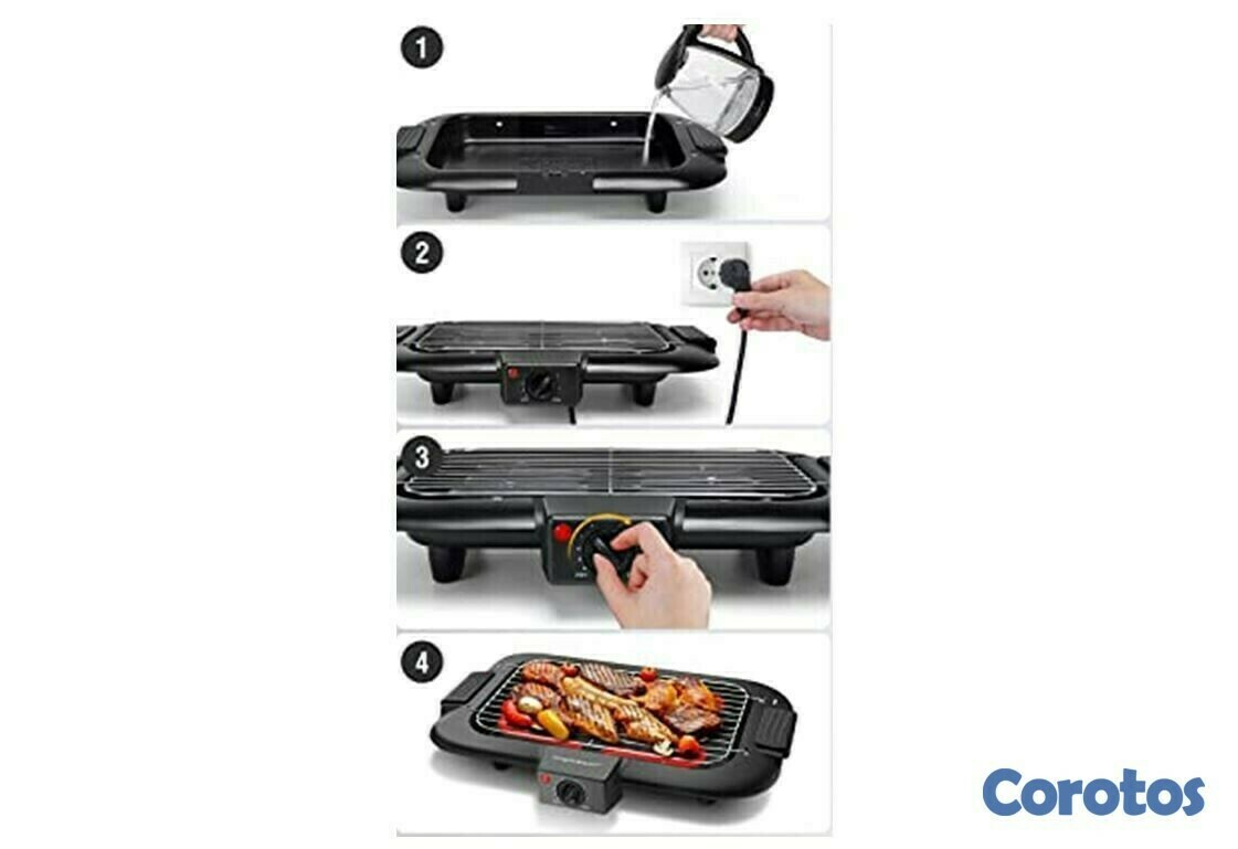 electrodomesticos - Parrilla electrica con control de termostato 2000W 3