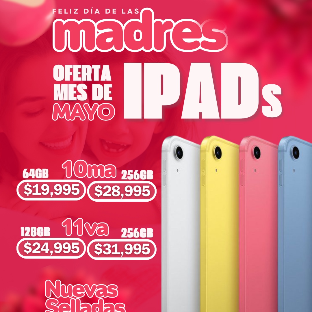 celulares y tabletas - Oferta para Mamá iPad 11va Gen. (A16) 11” & 10ma Gen. 10.9” Nuevas Selladas  0