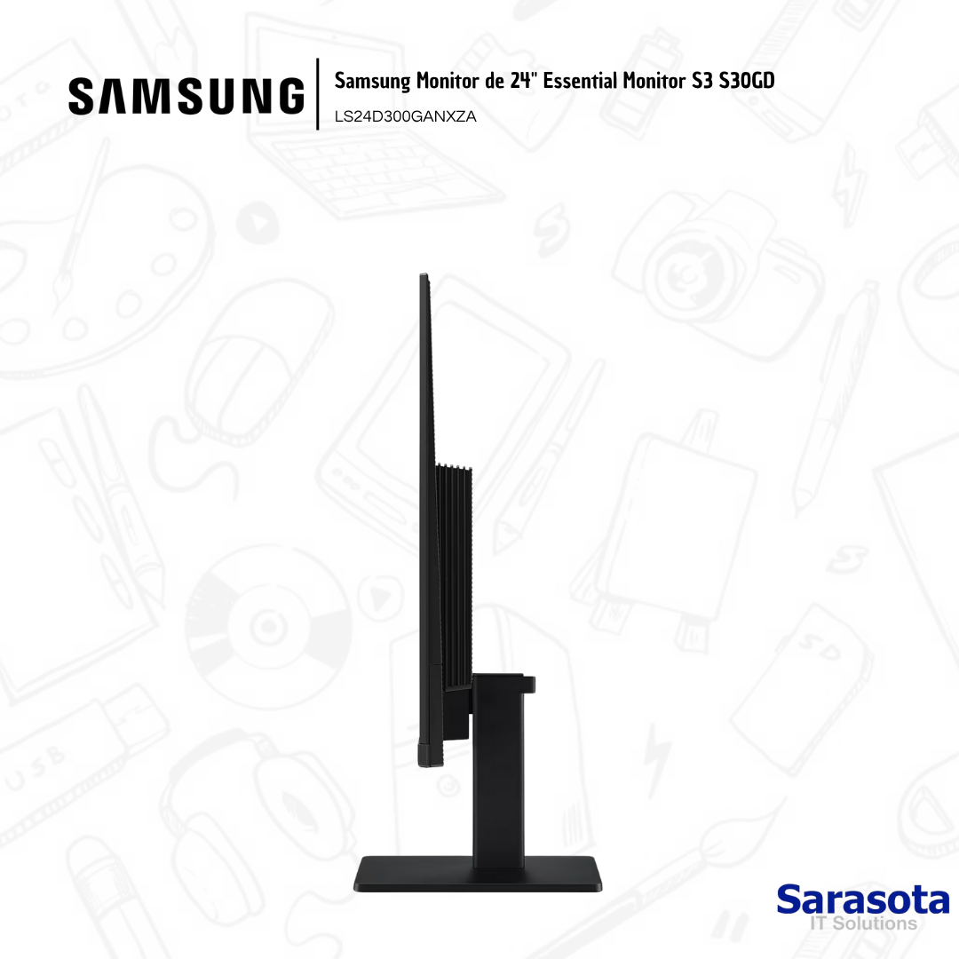accesorios para electronica - Samsung Monitor de 24" Essential Monitor S3 S30GD 2
