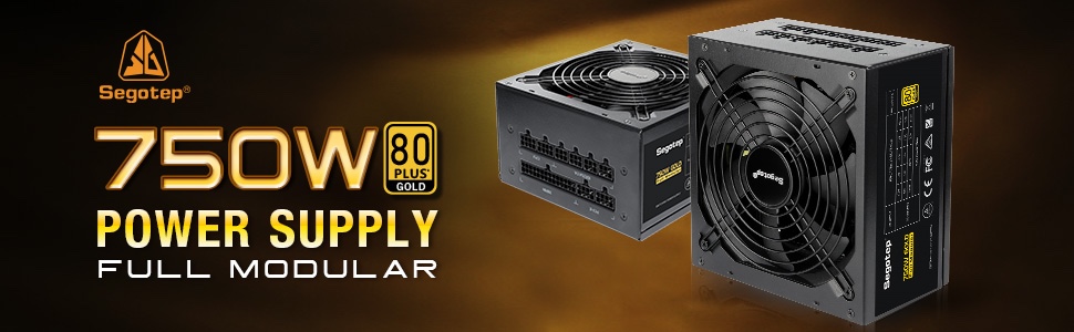 computadoras y laptops - 🔌 Power Supply Segotep 750W 80 Plus Gold – Potencia y Eficiencia Garantizada 💥