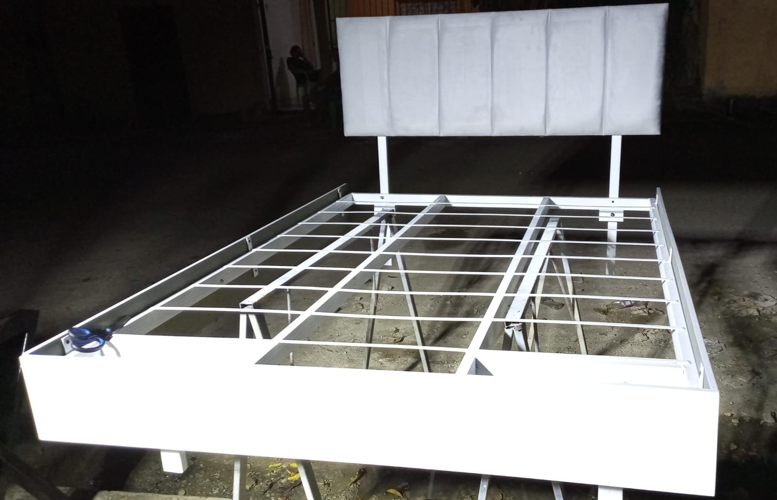 muebles y colchones - base de cama tapizadas 0