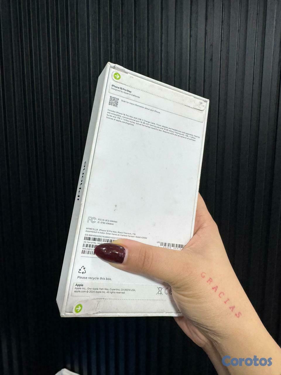 celulares y tabletas - IPHONE 16 PRO MAX E-SIM 1TB CLEAN APPLE SELLADO 2