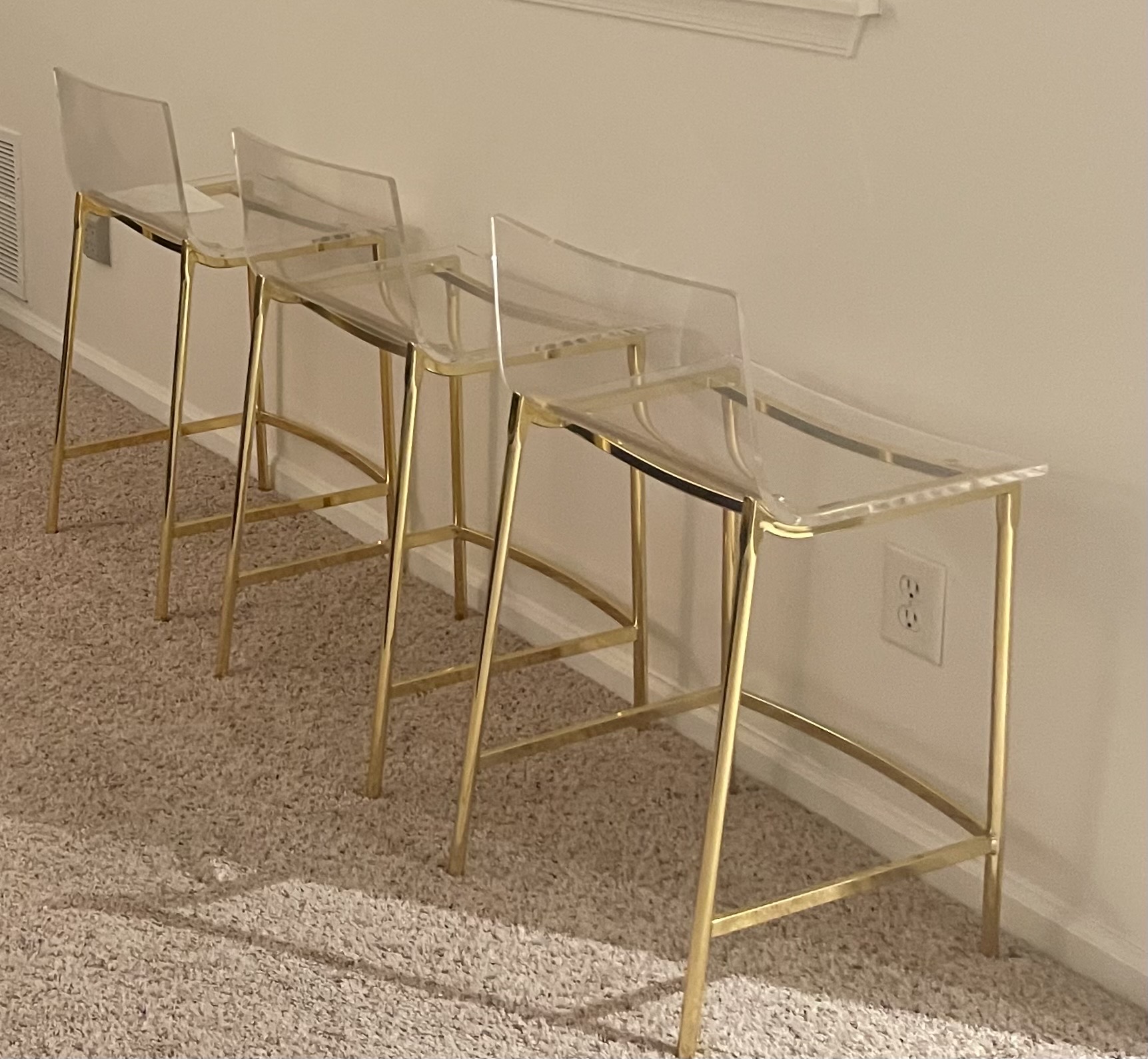 muebles y colchones - Sillas marca CB2 acrílico 0