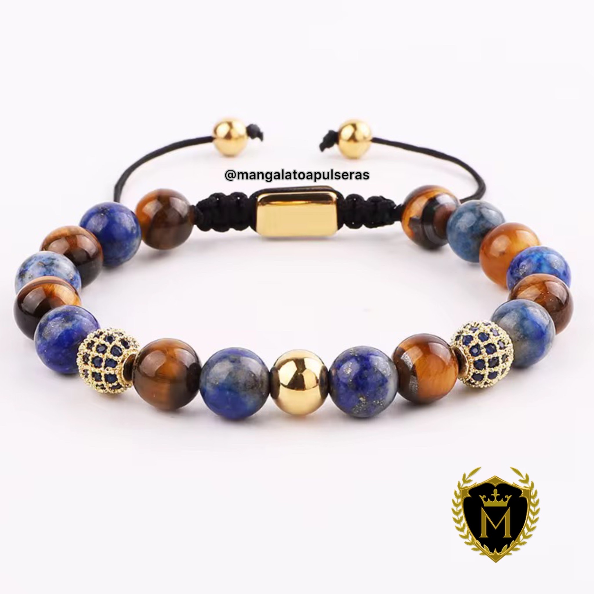 joyas, relojes y accesorios - pulseras en ojo de tigre  0