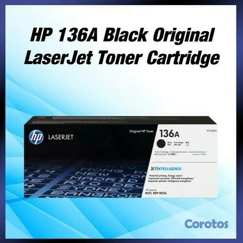 impresoras y scanners - TONER ORIGINAL  HP - 136A - W1360A - NEGRO - - - PARA IMPRESORA LASERJET  1