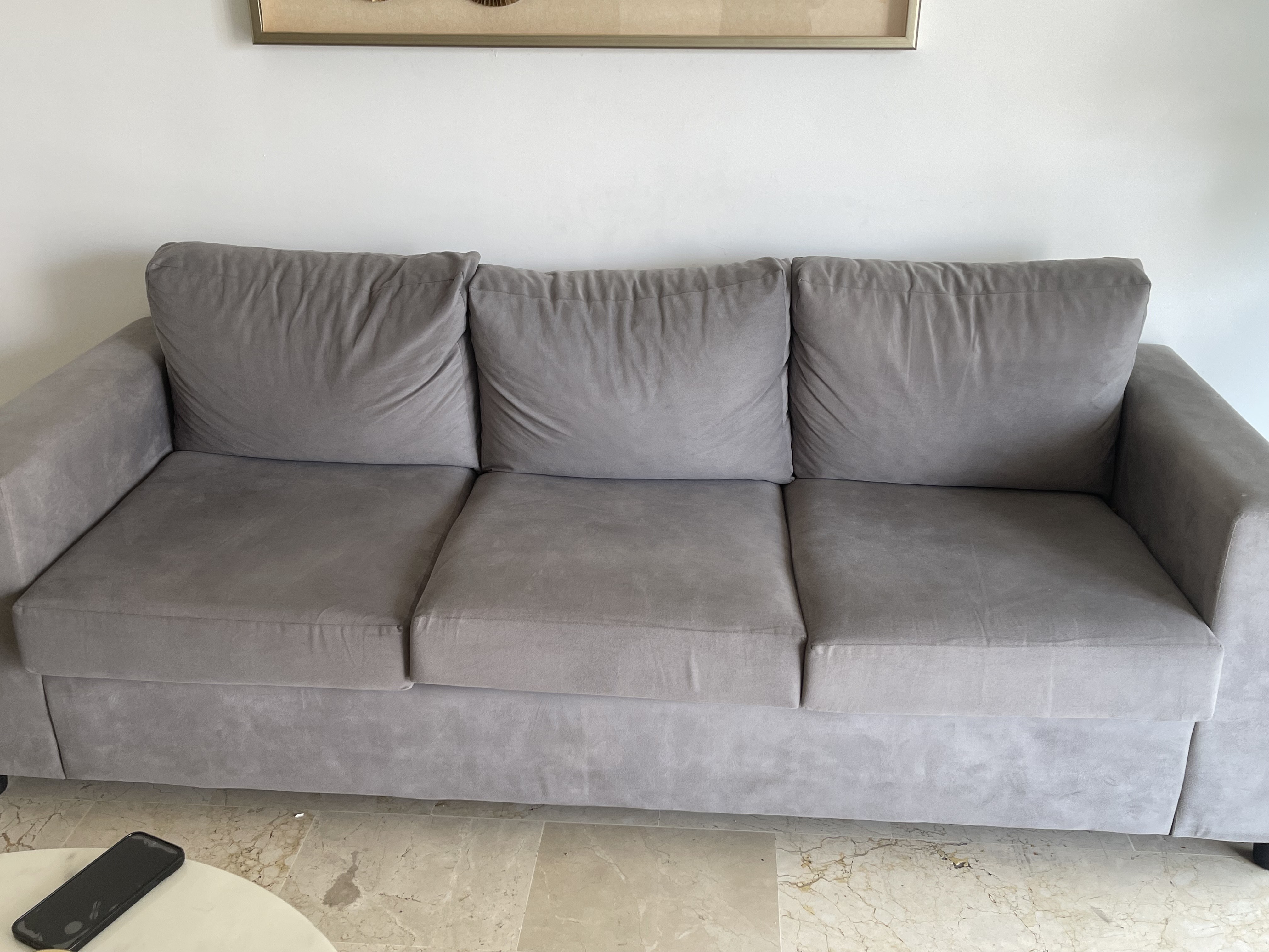 muebles y colchones - Vendo Juego de Muebles GRIS en excelente condicion 1
