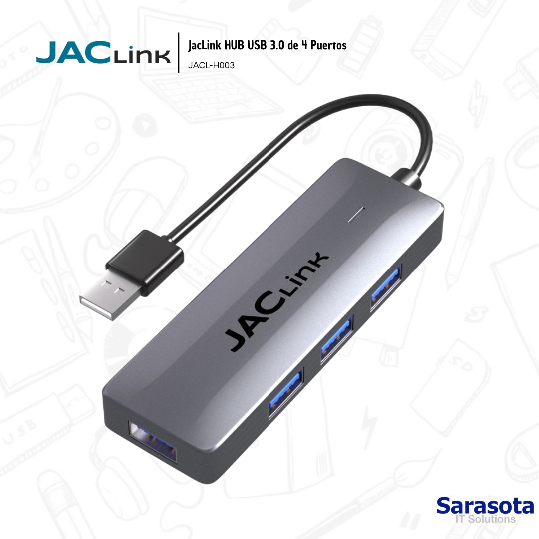 accesorios para electronica - Jaclink Hub Multipuertos USB 3.0 (Somos Sarasota) 1