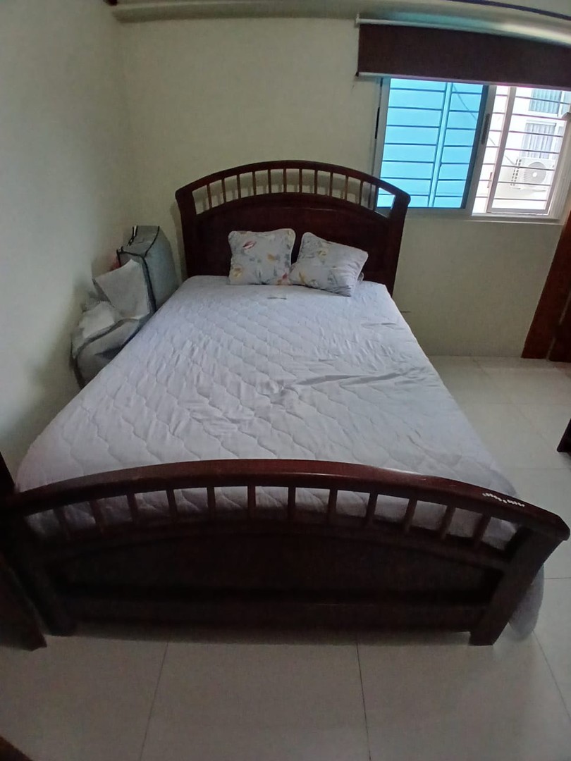 muebles y colchones - Cama full con colchón incluido 