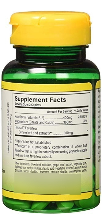 Salud y Equipamiento Médico - Migrelief Original Formula 60 Capsulas  Combate La Migraña 2