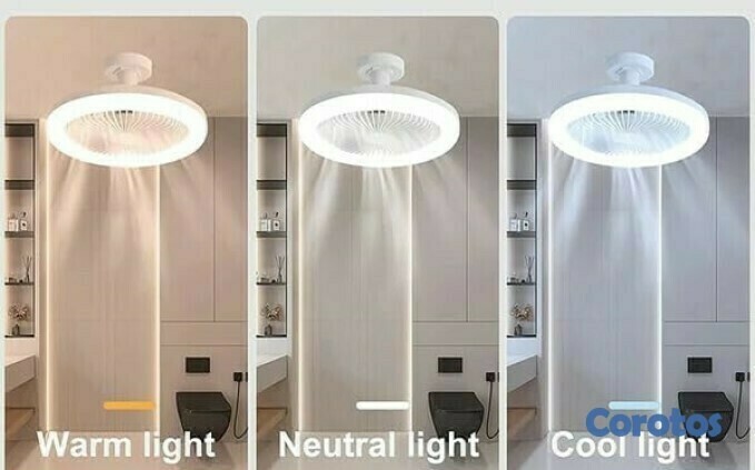 decoración y accesorios - LAMPARA ABANICO CON CONTROL JQ-1128 6