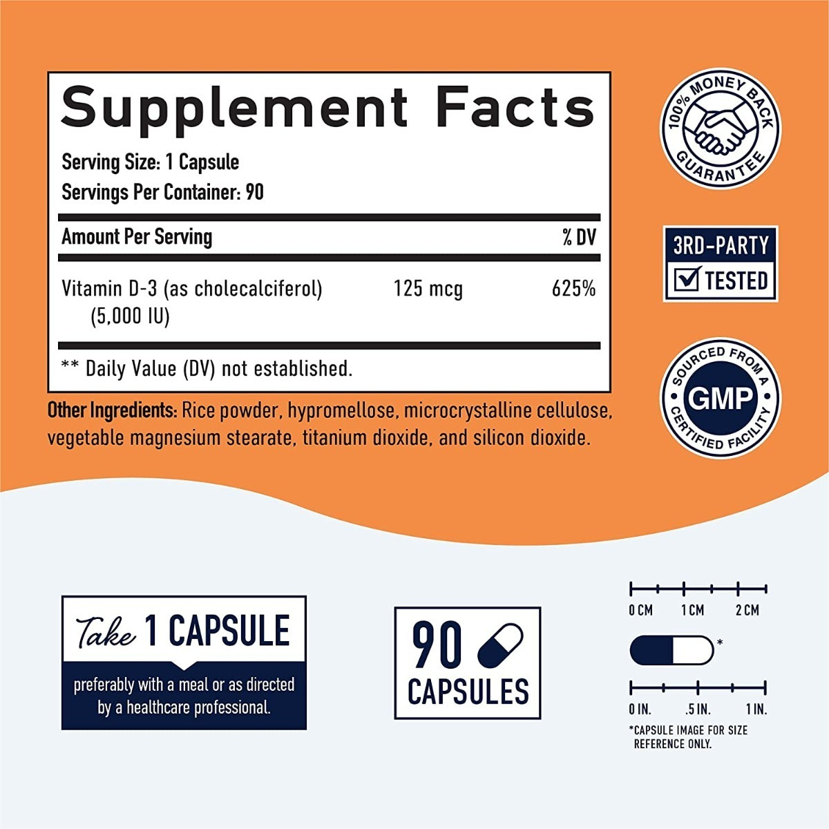 Salud y Equipamiento Médico - Vitamina D3 90 Caps Smnutrition 1