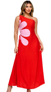 ropa para mujer - Vestido de un hombro con cut out 0