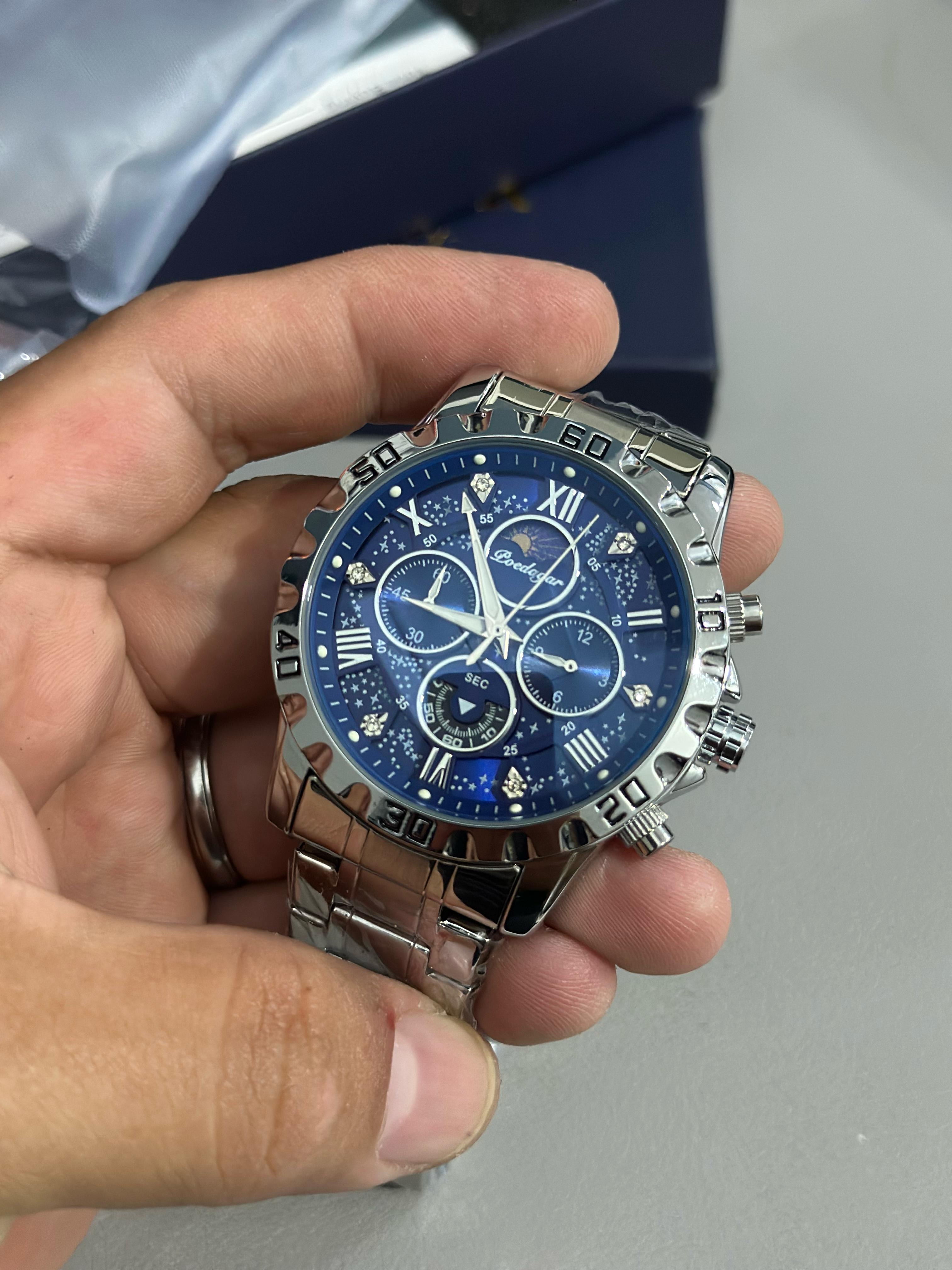 joyas, relojes y accesorios - Reloj de cuarzo con cronógrafo para caballero  7