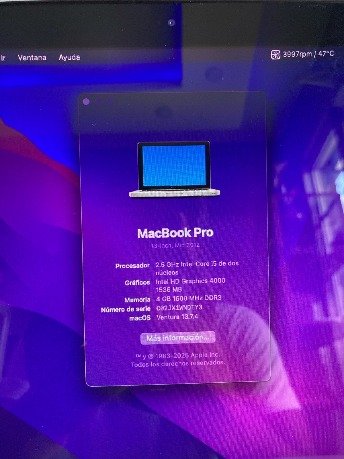 computadoras y laptops - MackBook Pro Mid 13” 4