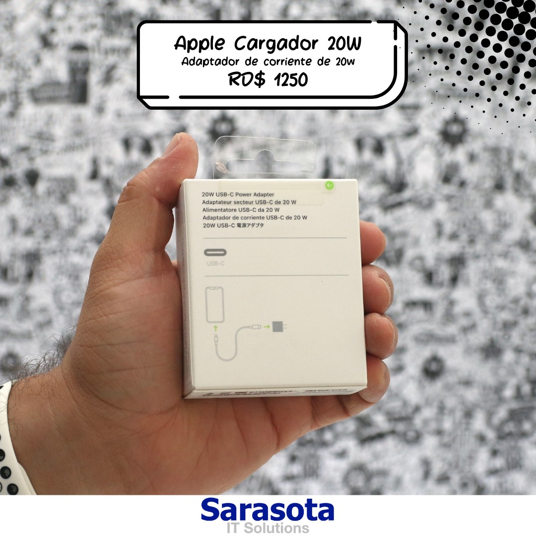 accesorios para electronica - Adaptador de corriente de 20w para dispositivos de Apple (Cargador o Fuente)
 1