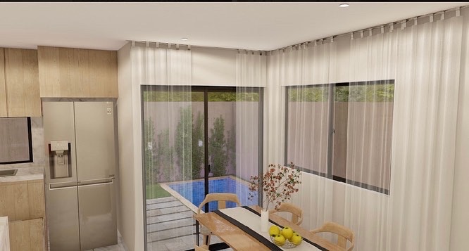 casas vacacionales y villas - Venta de villas De lujo con piscina tipo townhouse en los corales Punta cana bav 2