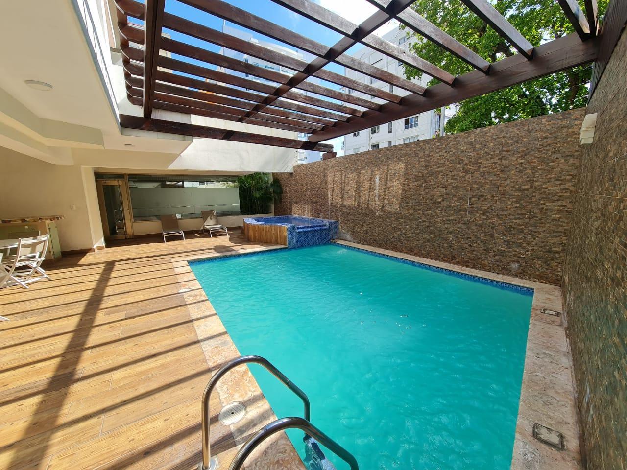 apartamentos - Apartamento en alquiler o venta en Naco, amueblado, con piscina. 2