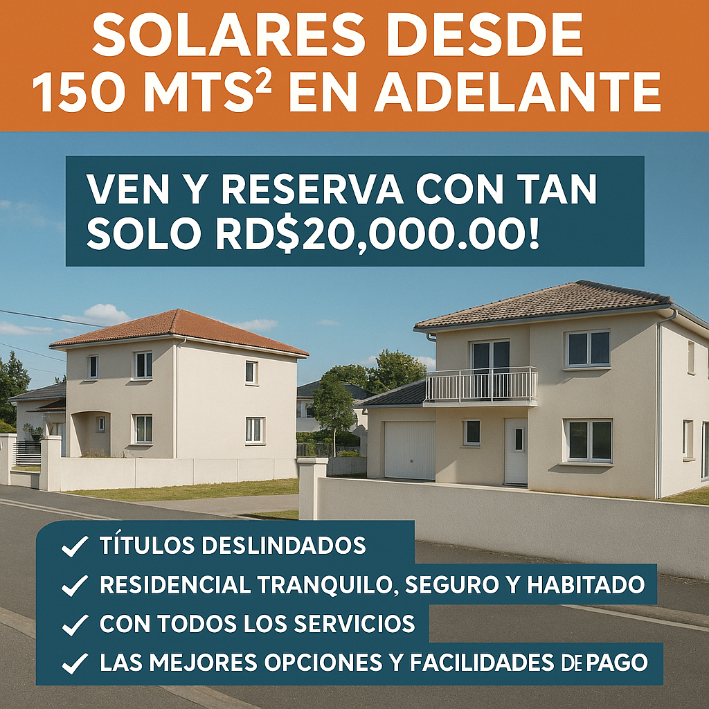 solares y terrenos - TERRENOS BARATOS DE 200 MTS2 DESLINDADOS. 0
