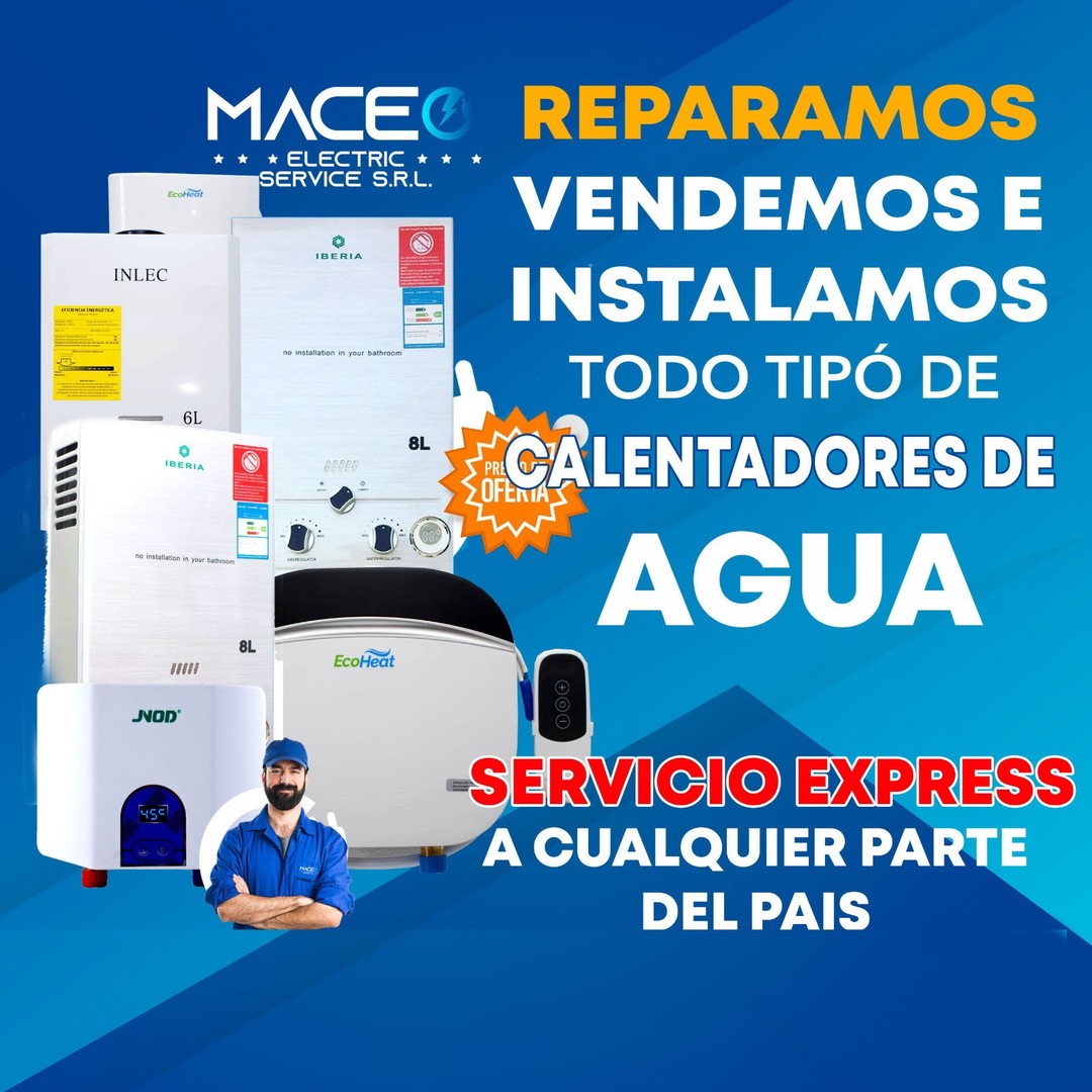 servicios profesionales - Calentadores de agua a gas reparación instalación y demás