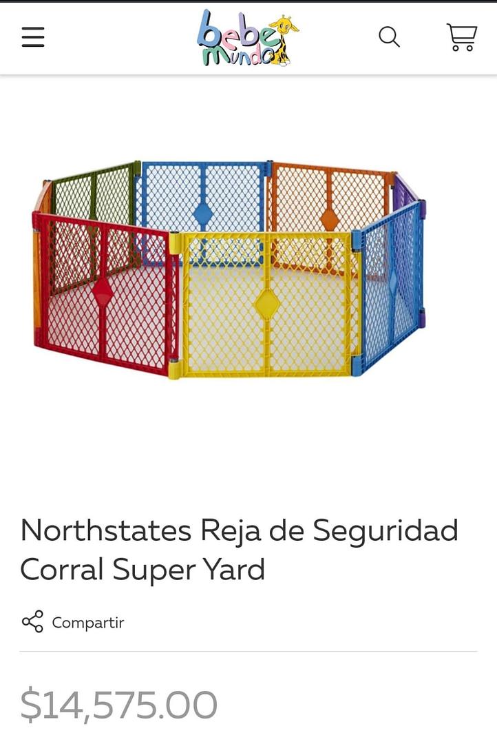 muebles - Reja de seguridad corral para niños y bebés 3