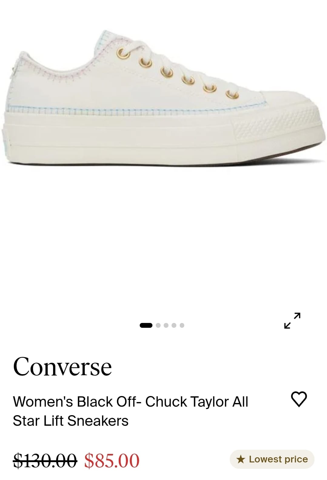 zapatos para mujer - Converse Chuck Taylor All Star Lift – Talla 9.5 (c 1