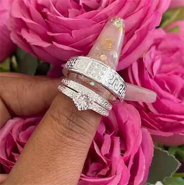 joyas, relojes y accesorios - Trios matrimoniales plata 925 8