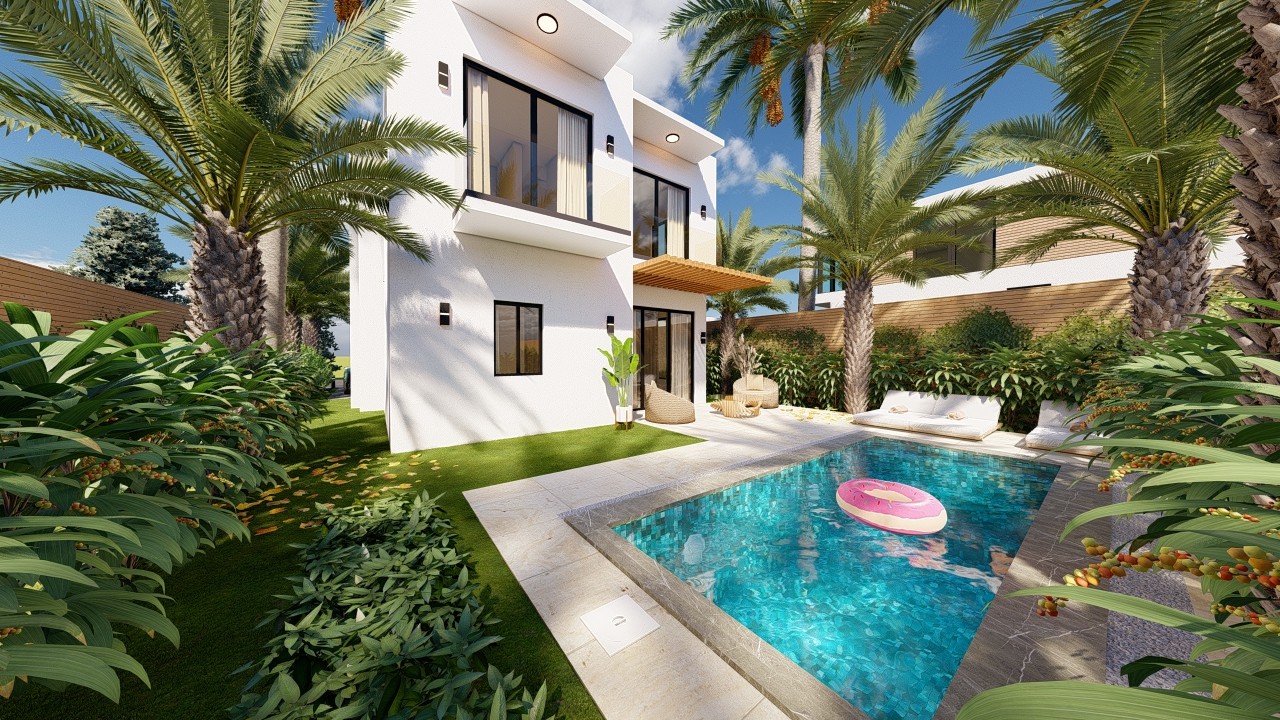 casas vacacionales y villas - RESIDENCIAL PALMERAS RESIPAL II - BAVARO, PUNTA CANA. 4