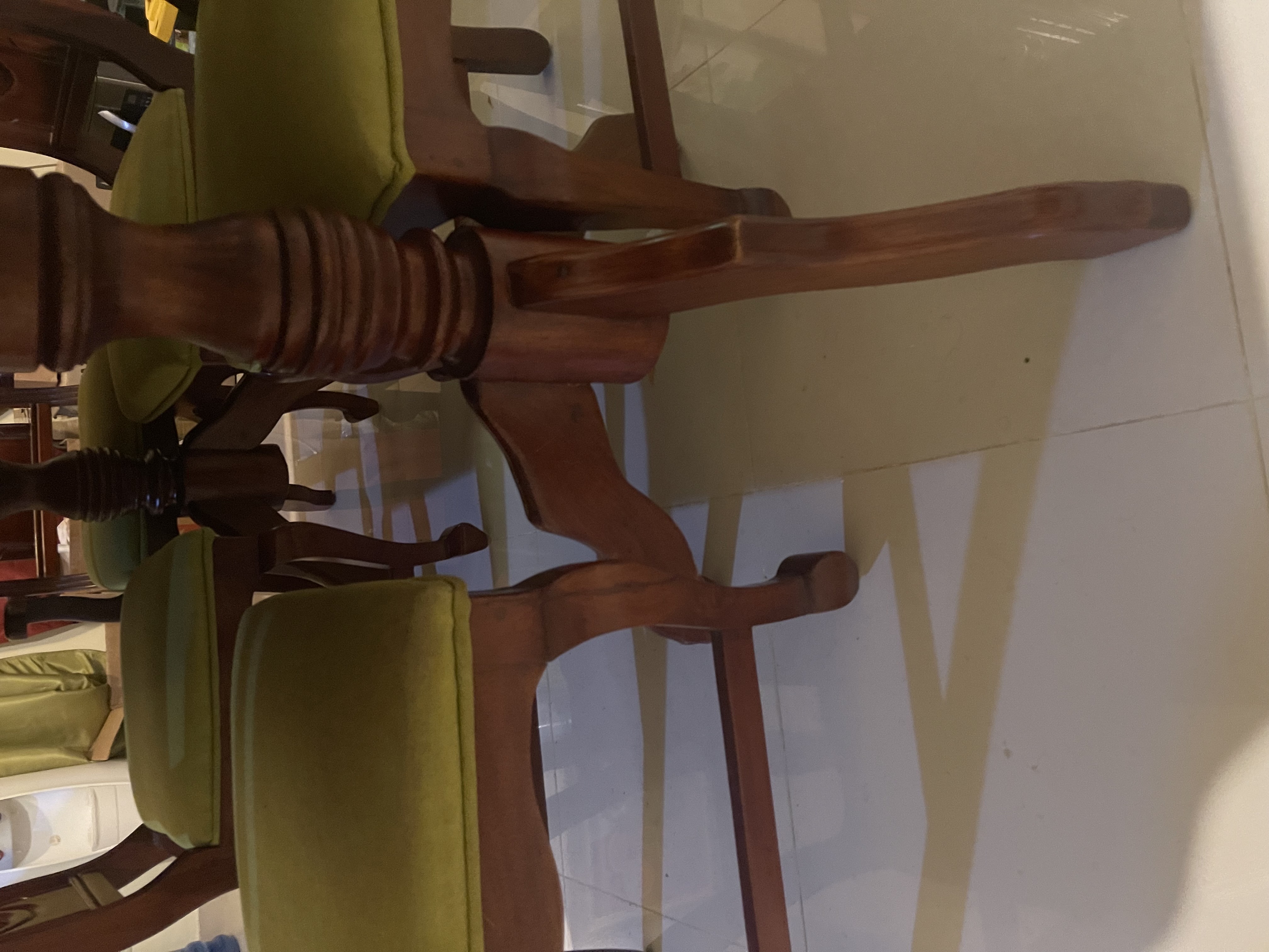 muebles y colchones - Comedor de 6 sillas de Andiroba 4