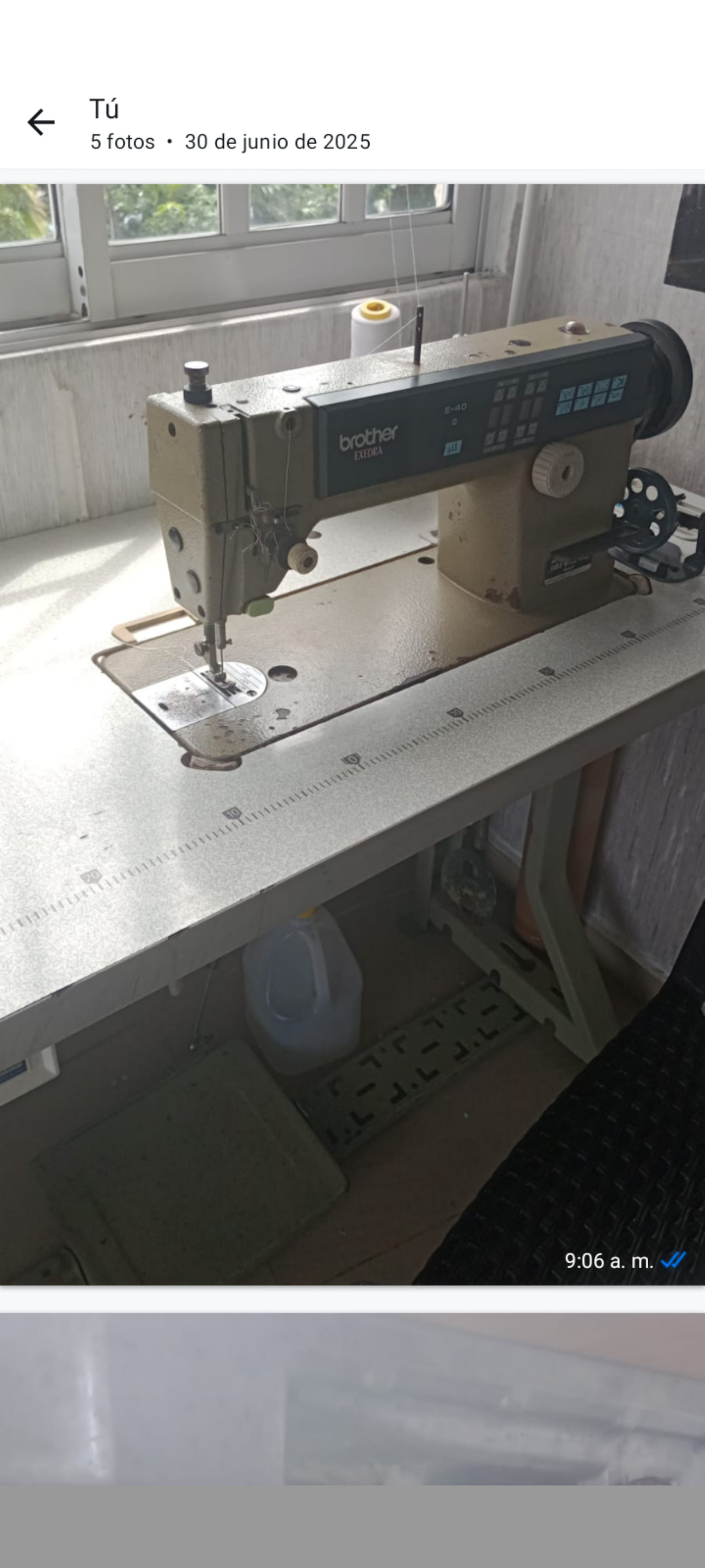 arte y antigüedades - se vende maquina industrial plana de oportunidad, marca BROTHER  0