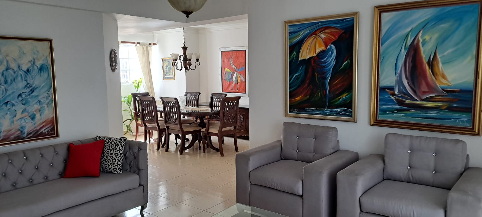 apartamentos - APARTAMENTO AMUEBLADO EN EL EVARISTO MORALES,130.M 0