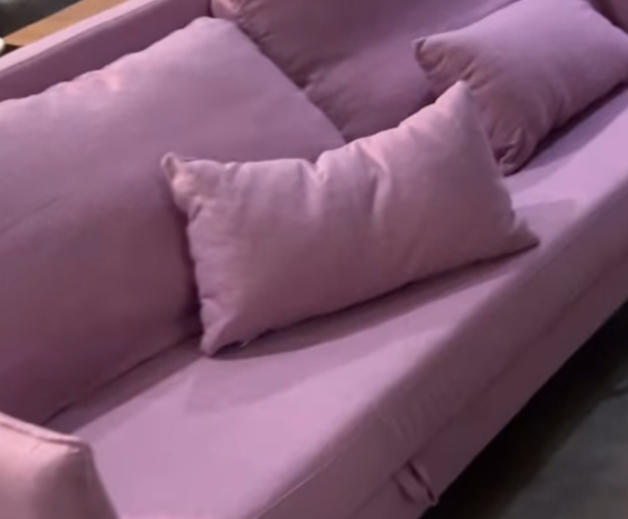 muebles y colchones - Sofa Cama , moderno en color rosa