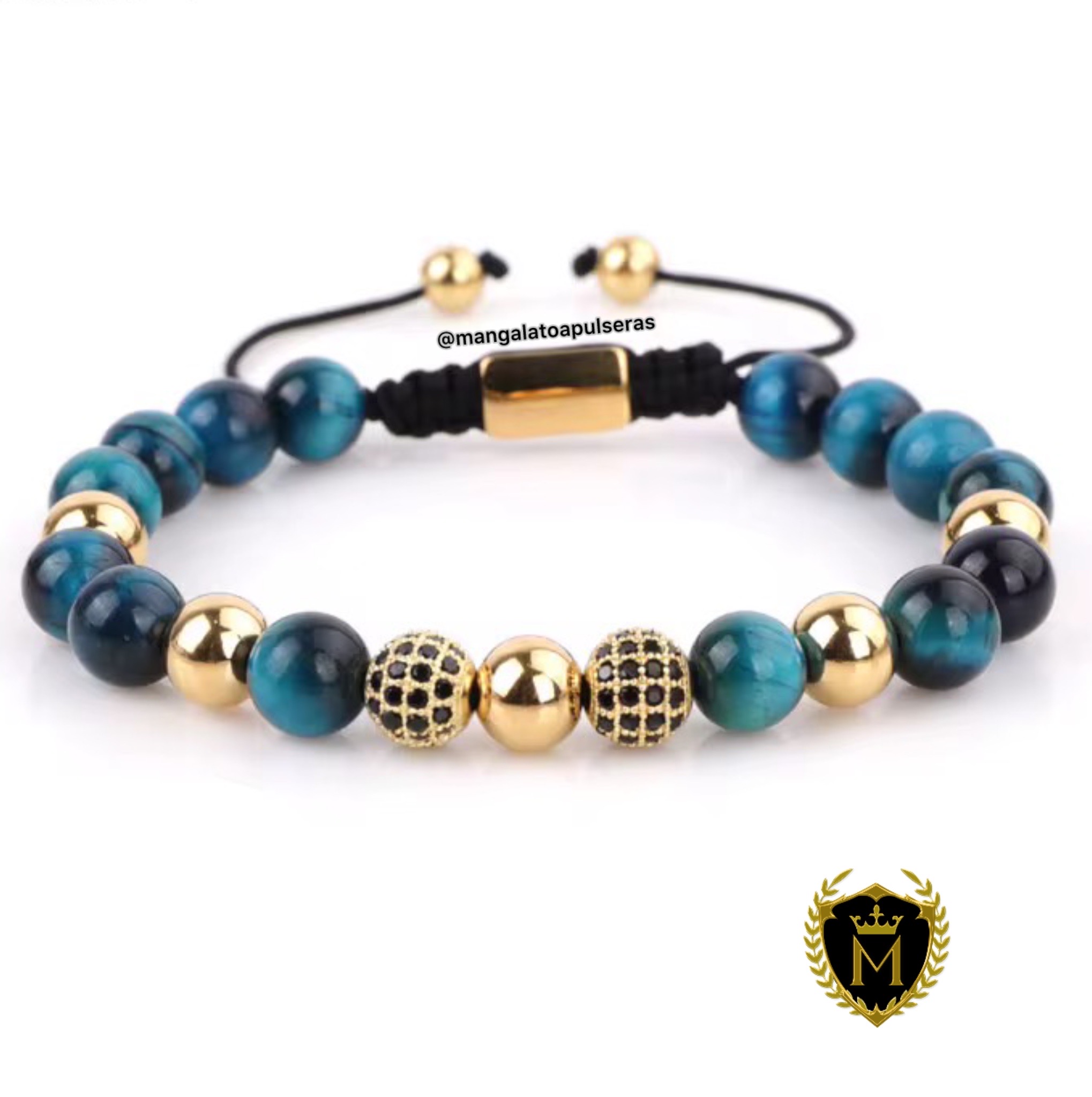 joyas, relojes y accesorios - pulseras en ojo de tigre  5