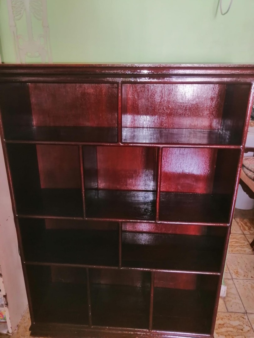 muebles y colchones - Estante/Libreo de Caoba 4