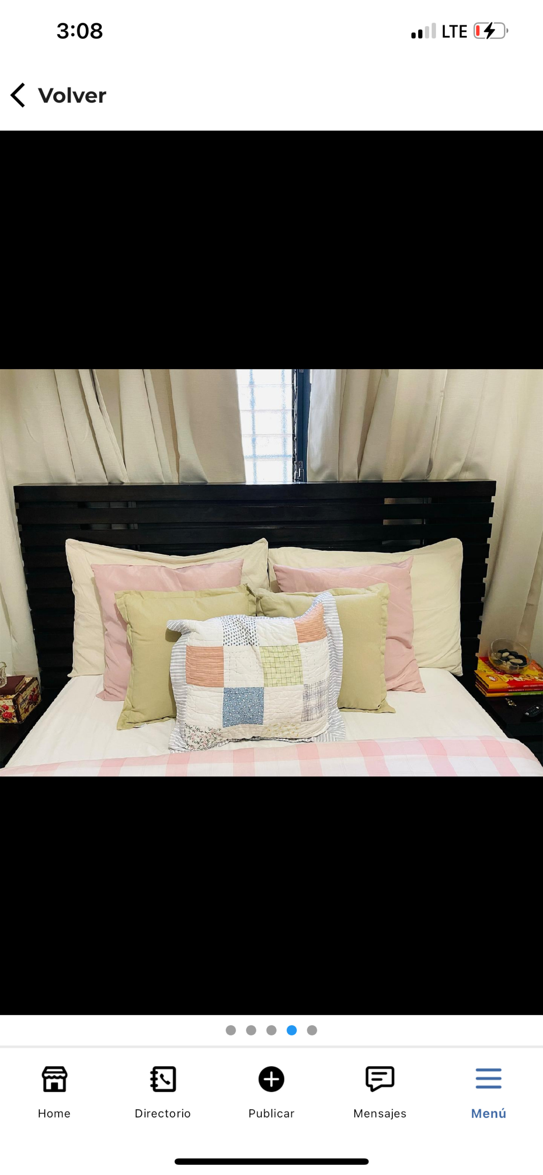 muebles y colchones - cama y colchón de Almacenes Unidos con dos mesas de noche 2
