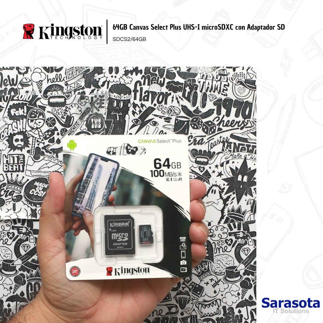 accesorios para electronica - Kingston 64GB Canvas Select Plus UHS-I microSDXC  0