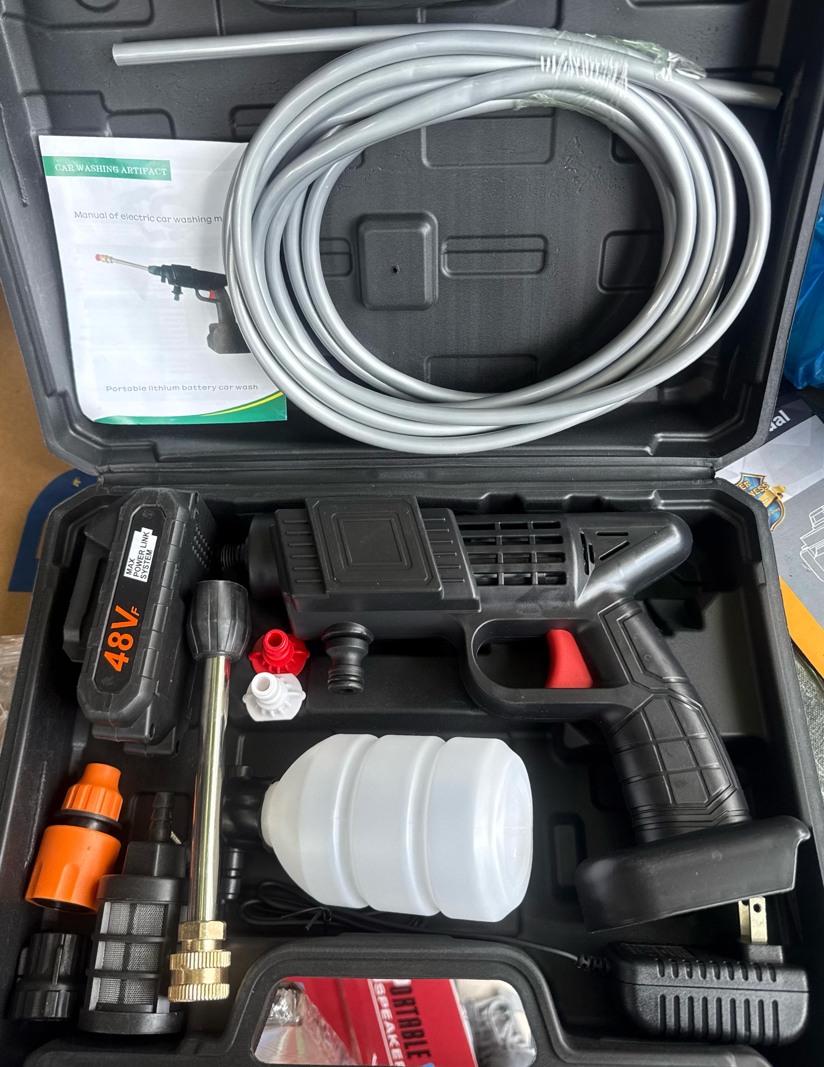 herramientas, jardines y exterior - hidrolavadora inalambrica de dos baterias de 48v 1