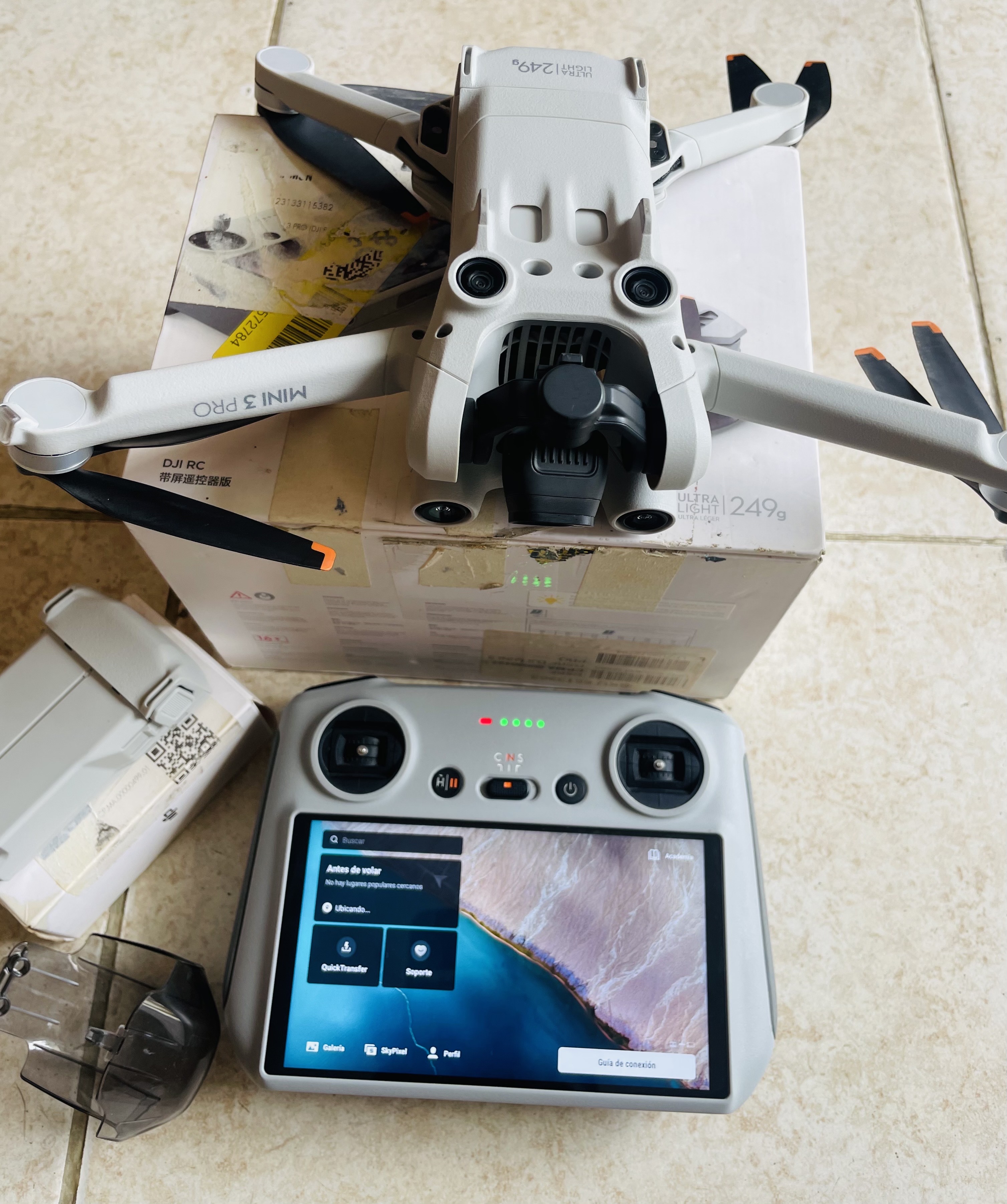 otros electronicos - DJI mini 3 pro con el control RC y batería 🔋 plus  8