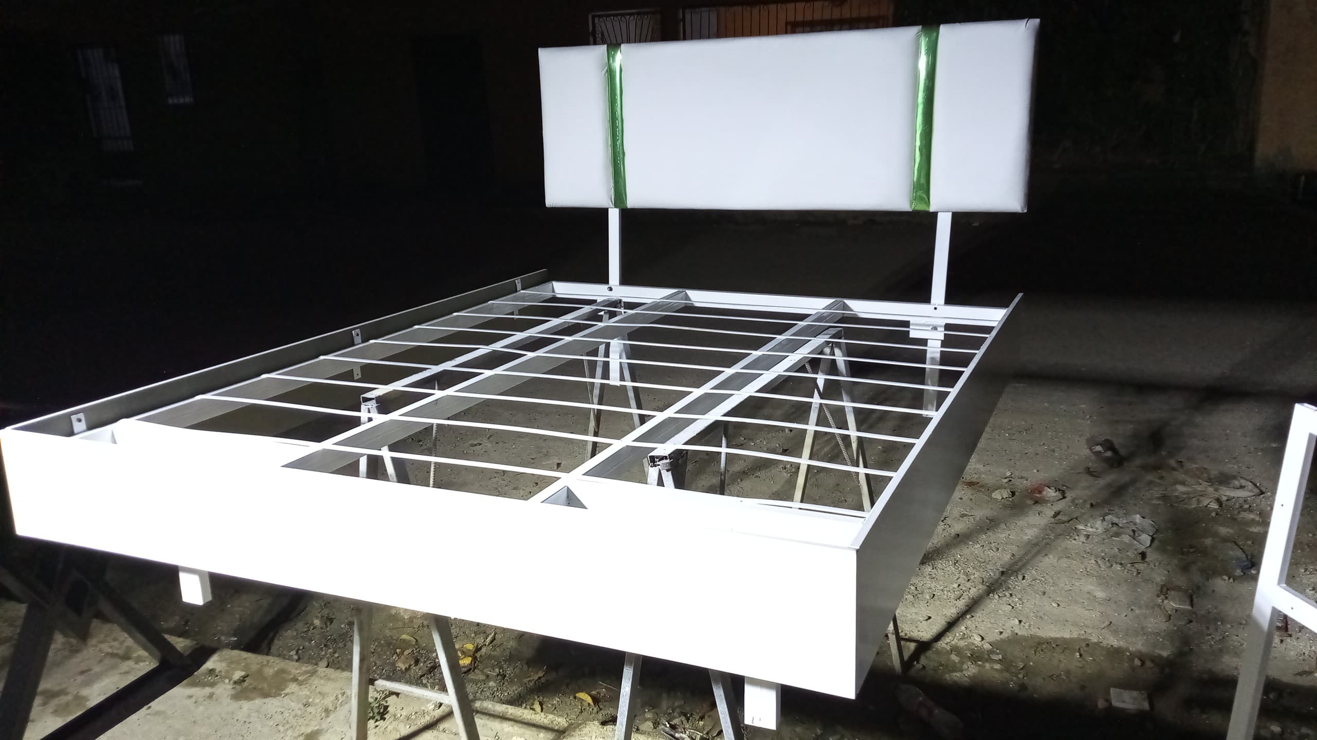 muebles y colchones - base de cama tapizadas 2
