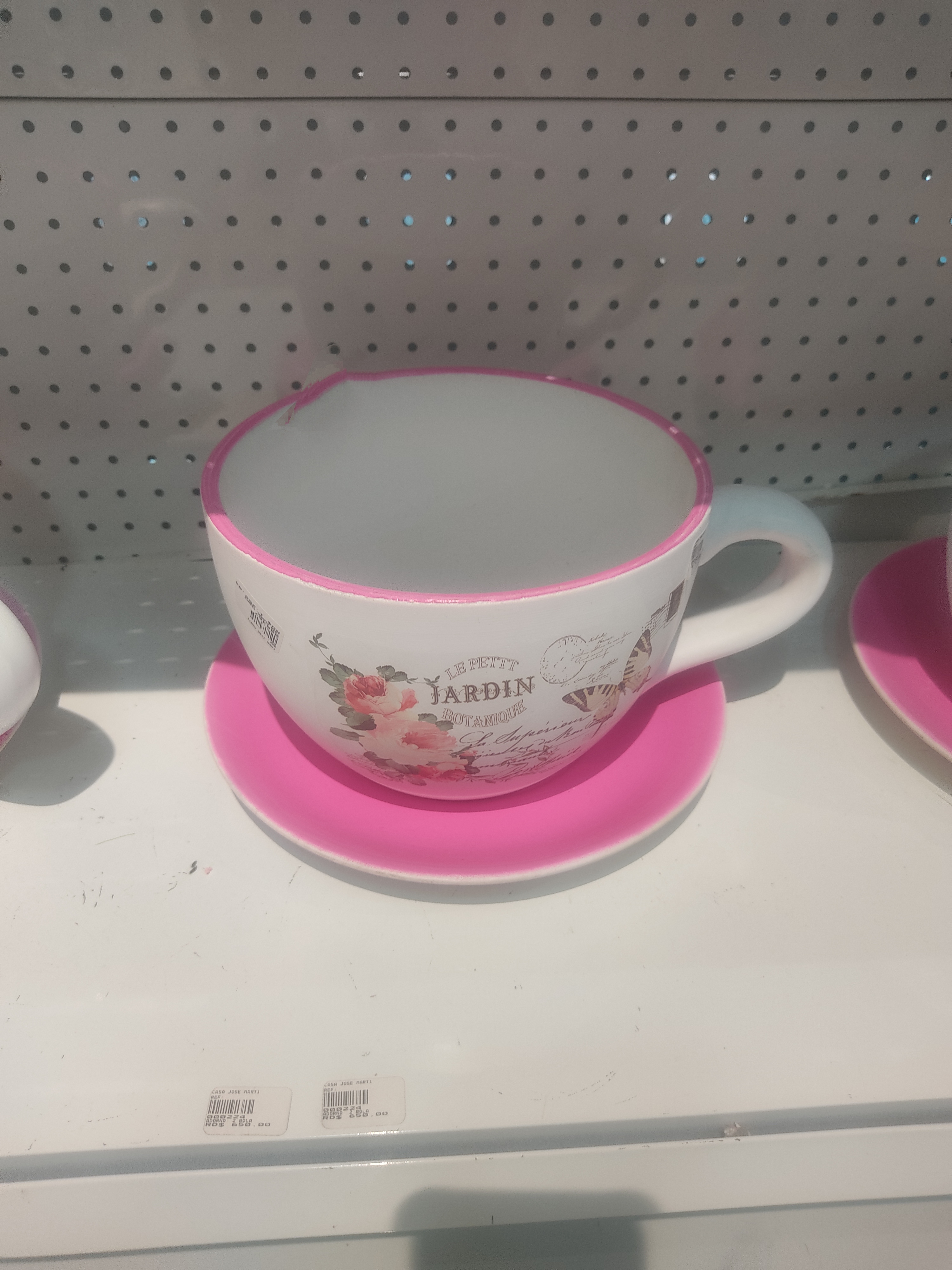 decoración y accesorios - Taza decorativa grande con platillo - Estilo vinta 1