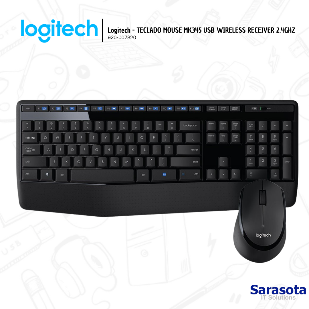 accesorios para electronica - Logitech - TECLADO MOUSE MK345 USB WIRELESS 0