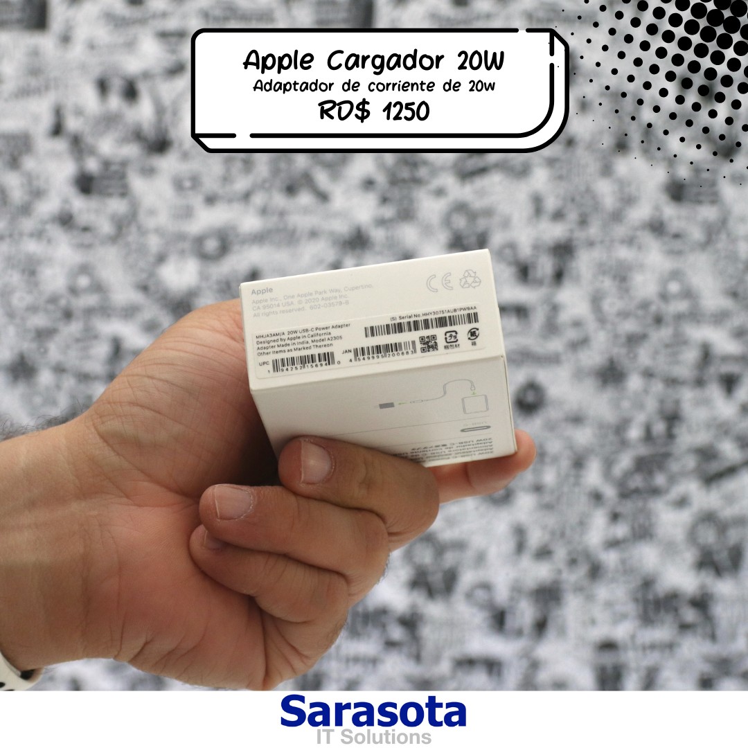 accesorios para electronica - Adaptador de corriente de 20w para dispositivos de Apple (Cargador o Fuente)
 2