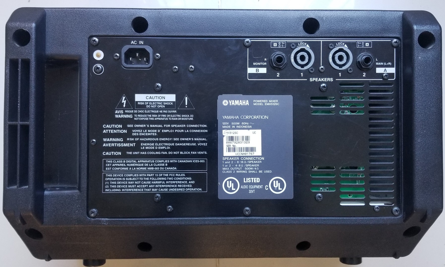 camaras y audio - AMPLIFICADOR YAMAHA EMX 1
