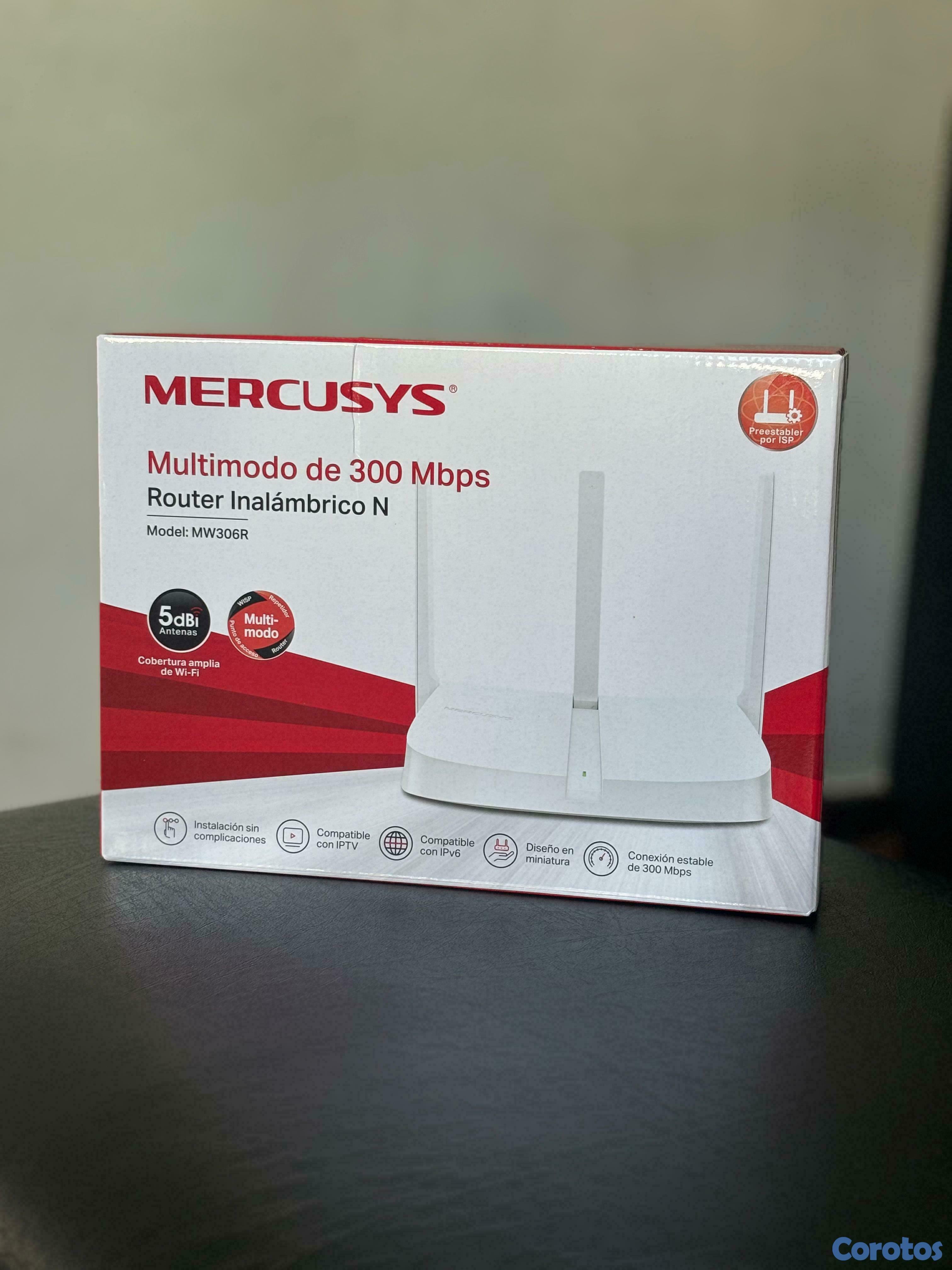 otros electronicos - Router repetidor de internet wifi mercusys mw306r  2