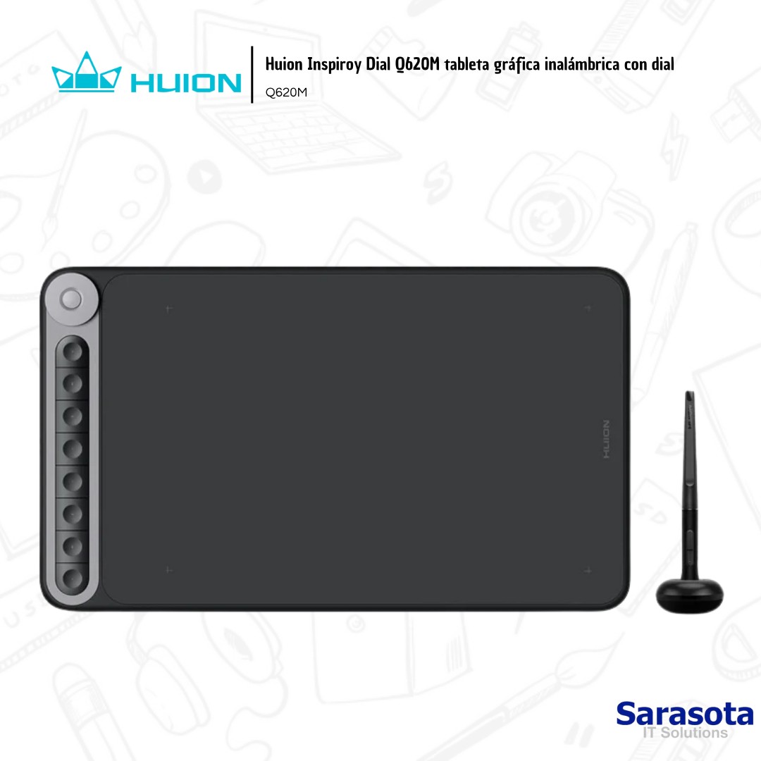 accesorios para electronica - Huion Inspiroy Dial tableta gráfica inalámbrica 1