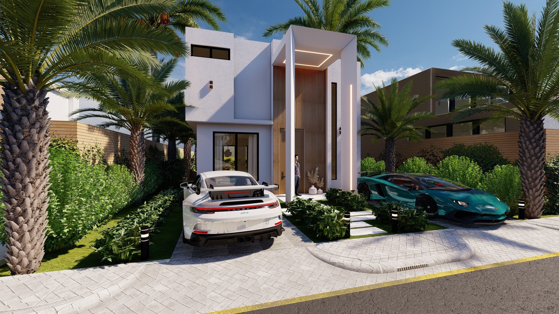 casas vacacionales y villas - RESIDENCIAL PALMERAS RESIPAL II - BAVARO, PUNTA CANA. 5