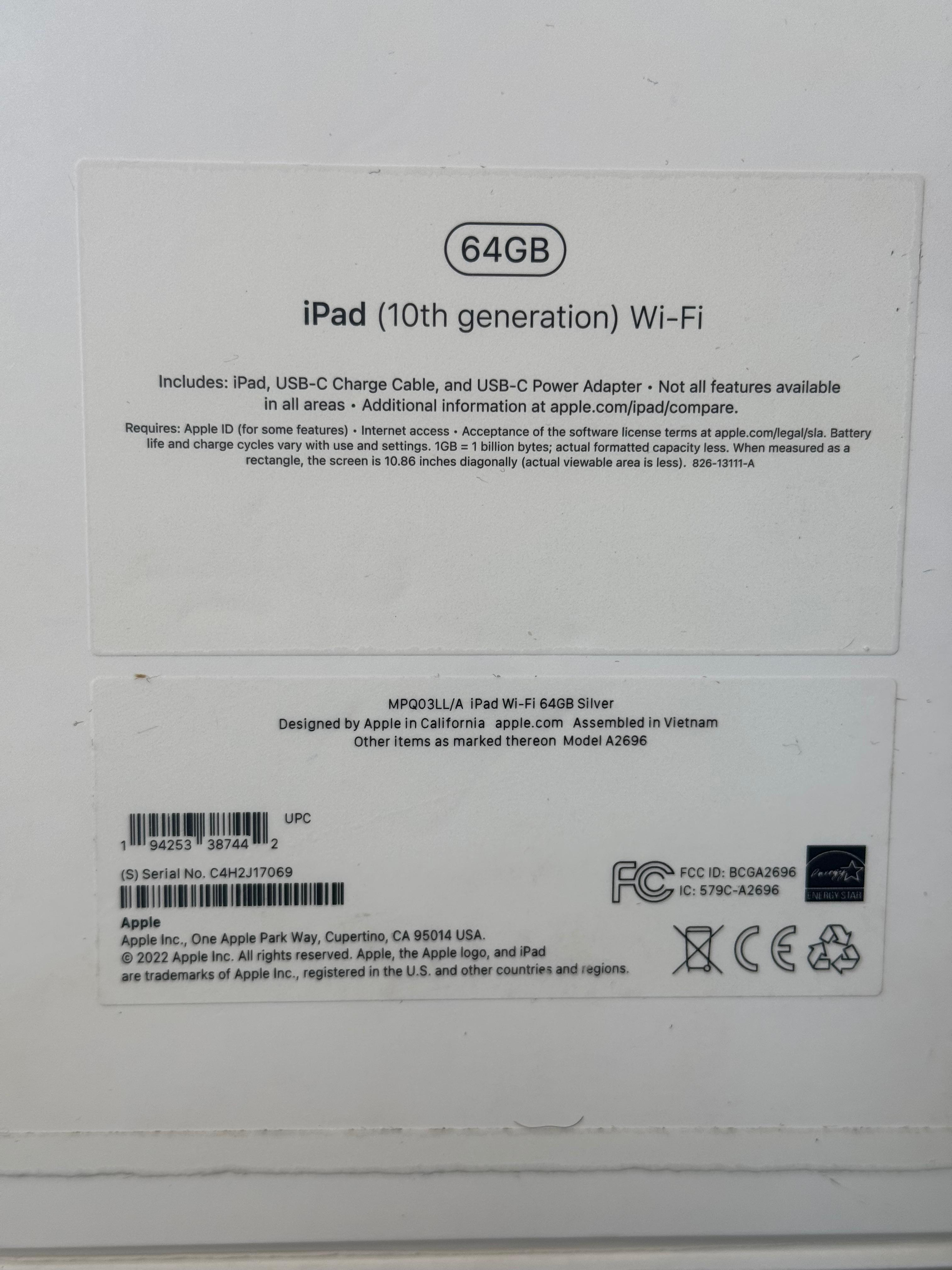 celulares y tabletas - iPad (10th Generation) Wi-Fi 2