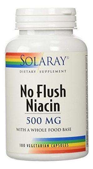 Salud y Equipamiento Médico - Solaray Niacin No Flush Capsules 500 Mg 100 Count 0