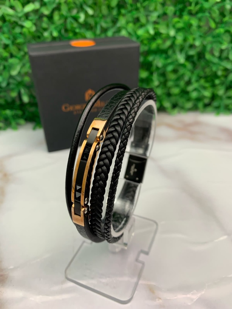 joyas, relojes y accesorios - Pulseras él piel para hombres Giorgio milano  3