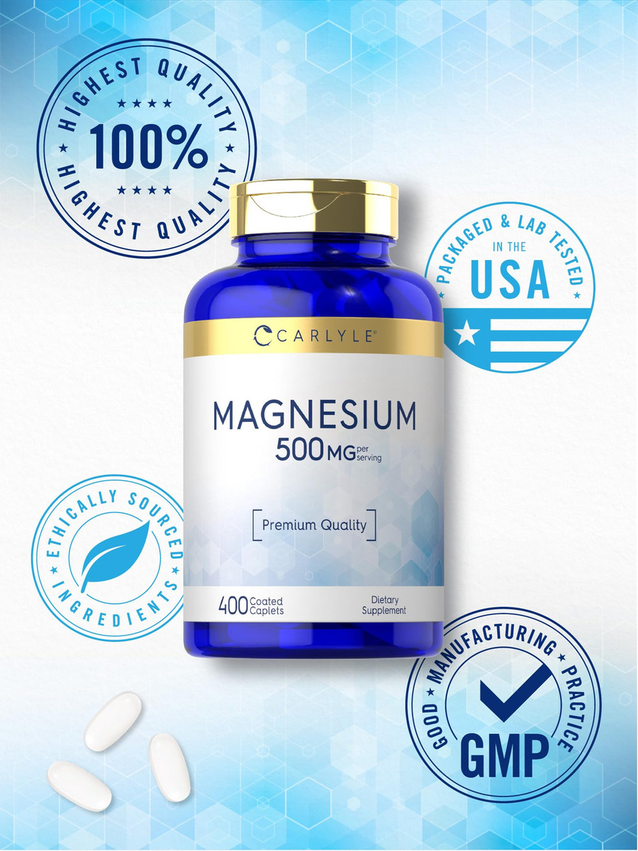 Salud y Equipamiento Médico - Magnesio 500mg | 400 Capsulas Recubiertas 5