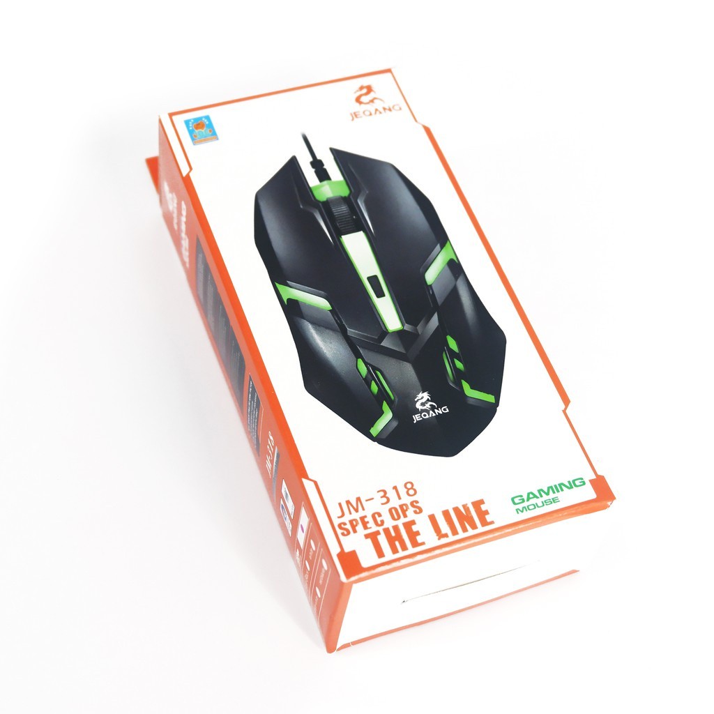 computadoras y laptops - MOUSE GAMING JEQANG JM-318 USB GAMER RGB 2